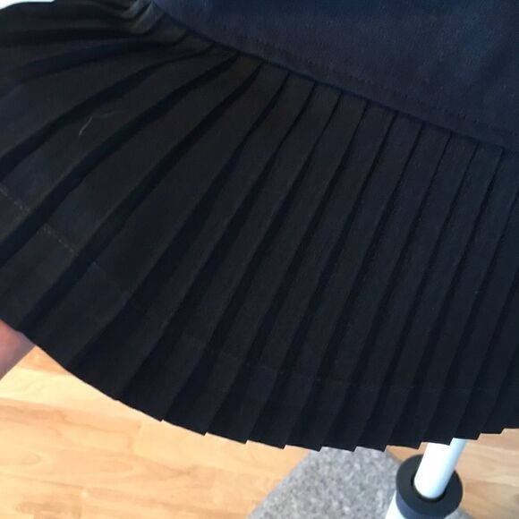 NEW Land’s End PLEATED tee top Small black - Picture 4 of 8